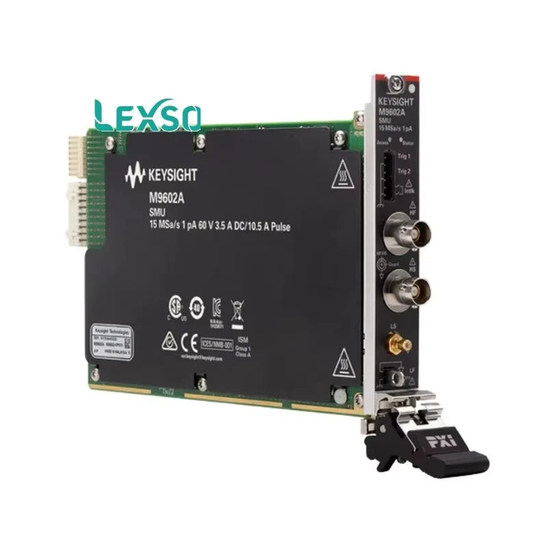 Keysight M9602A PXIe Source Measure Unit 1pA,Maximum Voltage Per Output:60V, Max Sample Rat:15 MSa/s, 3.0 a DC or 10.5 lexso