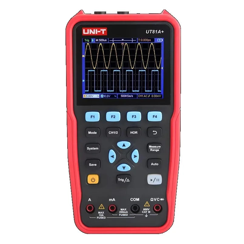 UNI-T UT81A+ Handheld Digital Oscilloscope Transistor Test Multimeter 250MSa/s Sampling Rate 50MHZ Osciloscopio lexso