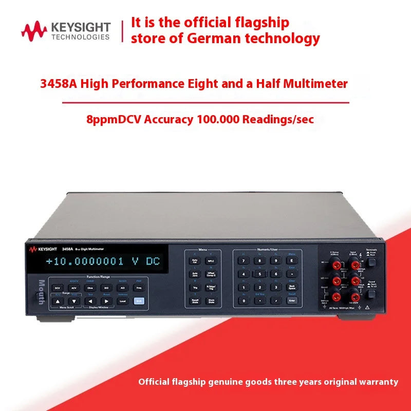 Keysight 3458A High-Precision Desktop Digital Multimeter Eight Half-Digit Testing Equipment for Auto Testing 3-Year Warranty