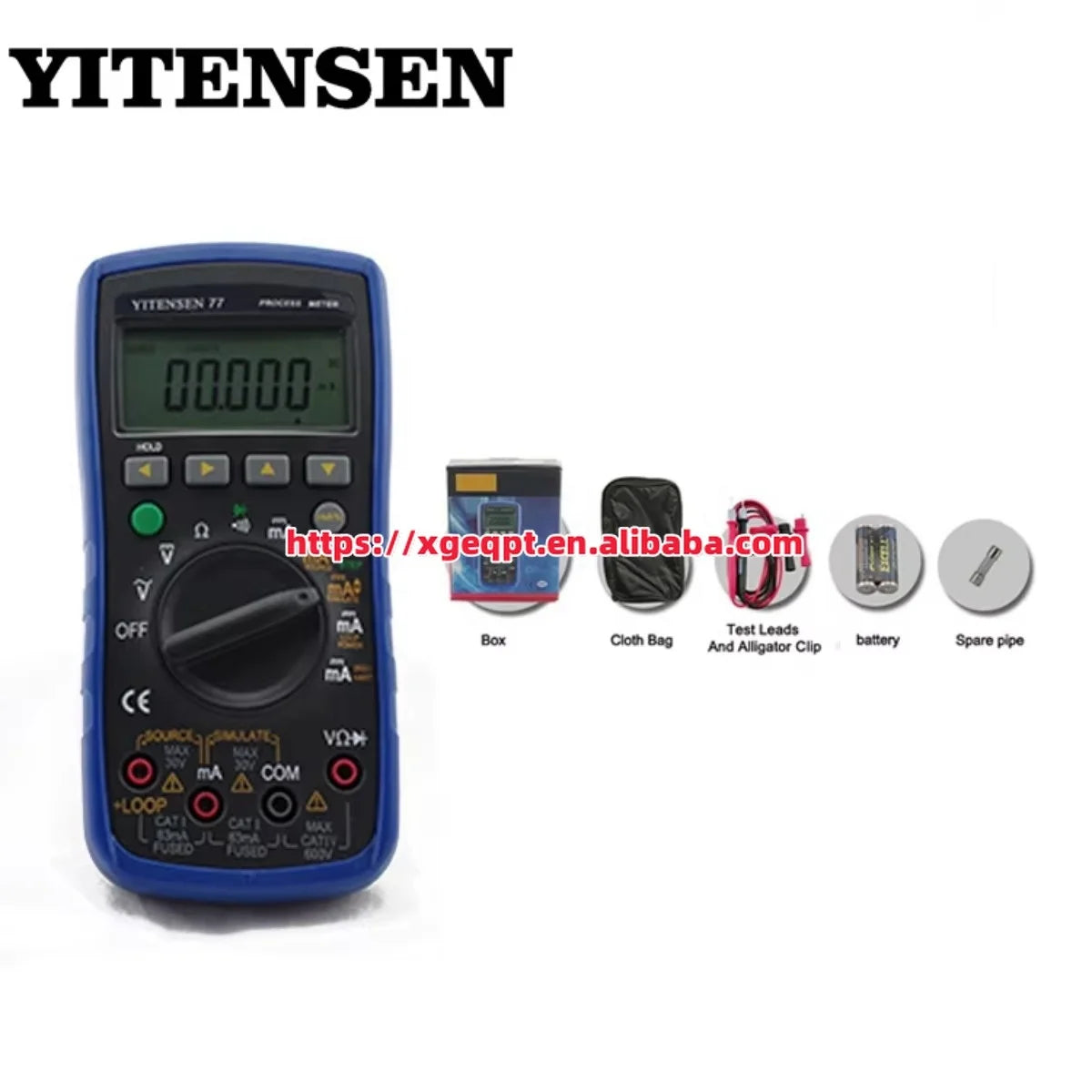 VICTOR 77 High Performance Digital Process Multimeter Safe Pocket Multimeter Pocket-Size Multimeter Process Meter 2 in 1   ytdi