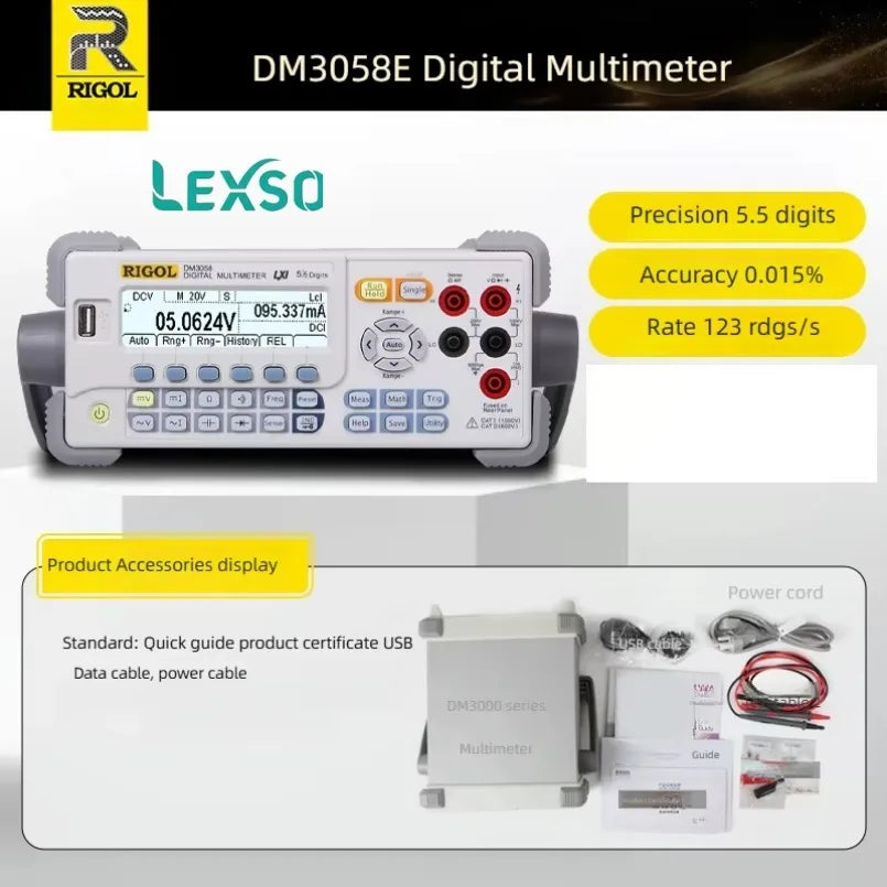 Rigol Desktop Multimeter DM3058E/3058/3068 - High-precision Five/six-digit Automatic Measurement  lexso