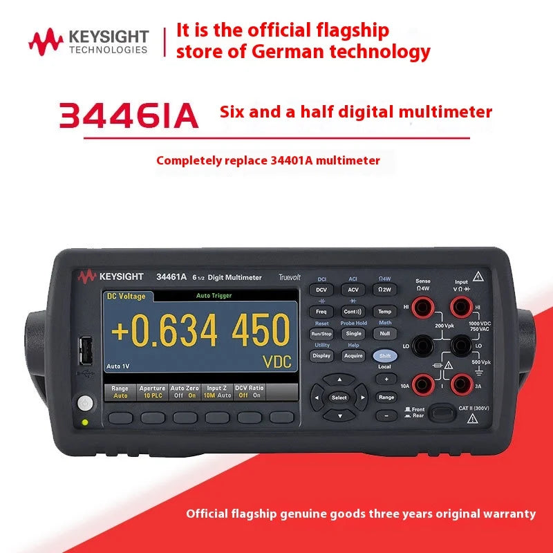 Digital Multimeter Keysight 34461A Truevolt DMM: Precision Redefined 6.5 Digit 1000 V 75 Ppm USB