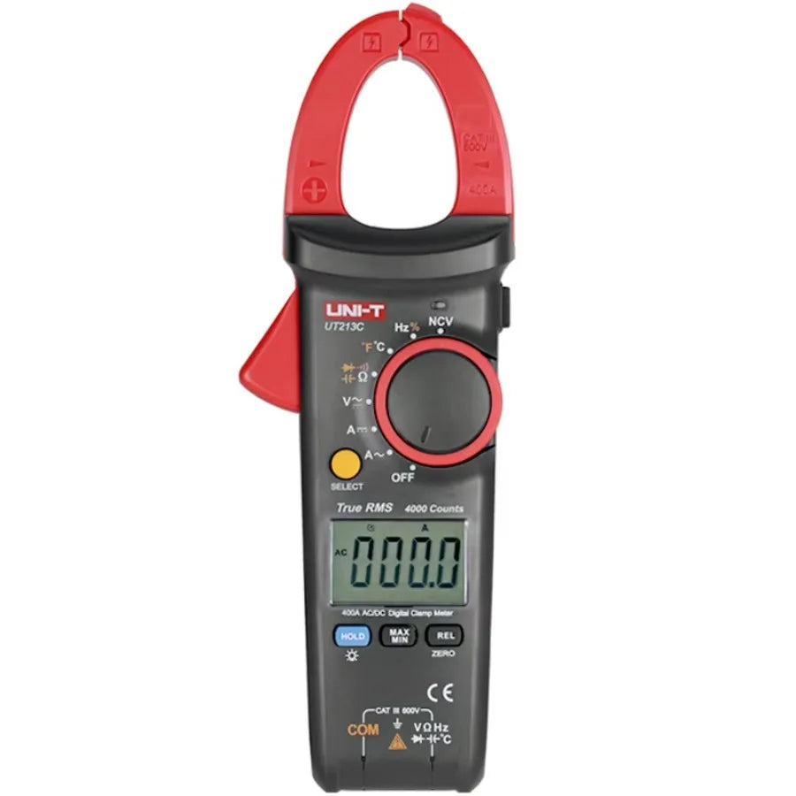UNI-T UT213C Digital Clamp Meter 400A 600V Voltage Resistance Capacitance Multimeter Temperature Auto Range True RMS    ytdi