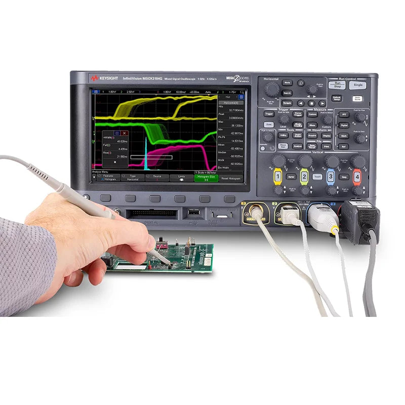 Keysight InfiniiVision 4000 X Series MSOX4052A Mixed Signal Oscilloscope, 500 MHz, 2 Analog Plus 16 Digital Channels
