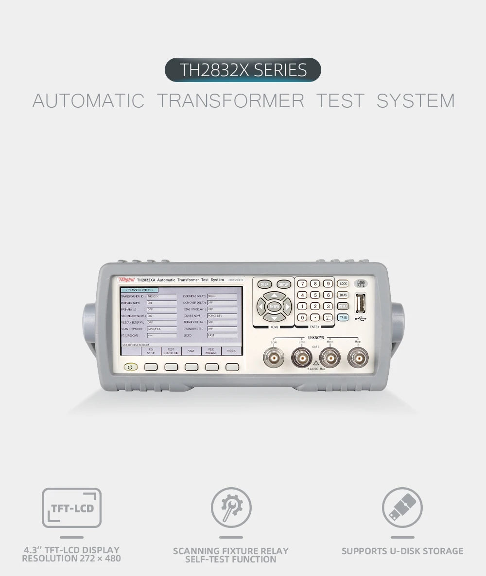 TONGHUI TH2832X Series Transformer Test Instrument with Comparator Function TH2832XA TH2832XB TH2832XC  ytdi