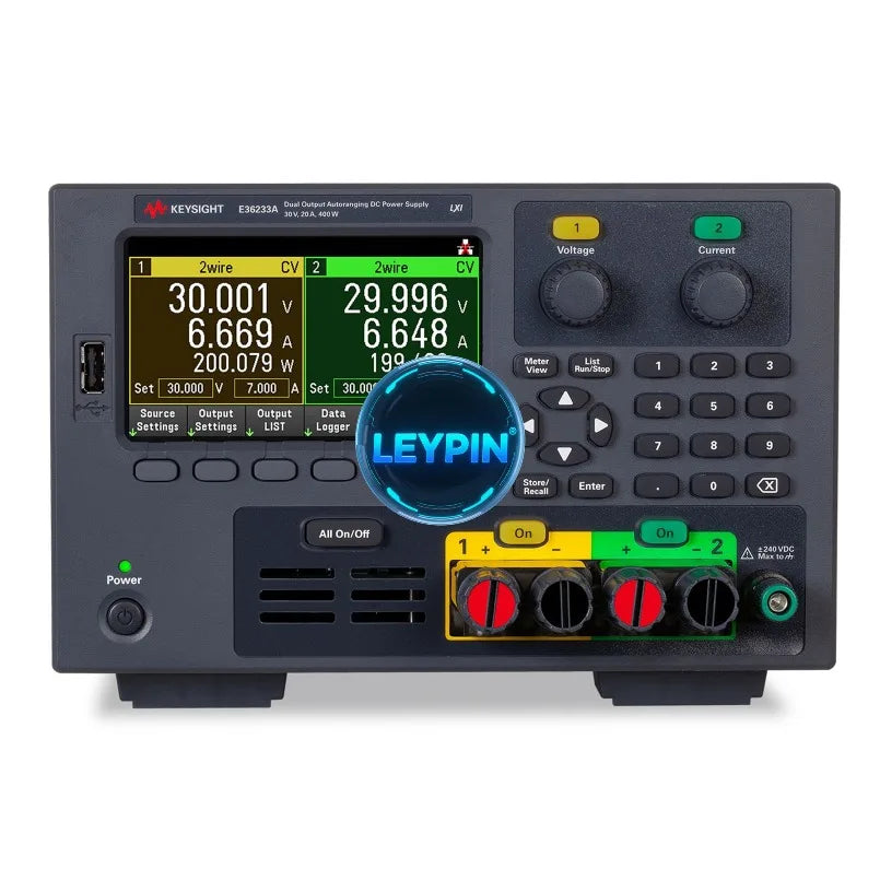 Keysight E36233A 400W Autoranging Dual Output Power Supply 30V 20A    lexso
