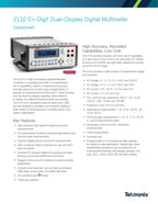 Tektronix Keithley 2110-220  5.5 Digit Dual Display USB Multimeter Multi Range Measuring Instrument    ytdi