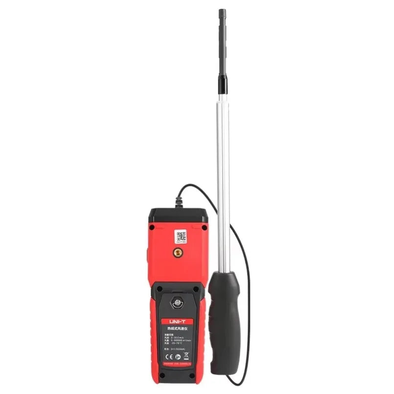 UNI-T UT362H Professional Airflow Temperature Air Volume Split Probe Measurement Hot Wire Anemometer Sensor Wind Speed Meter lexso