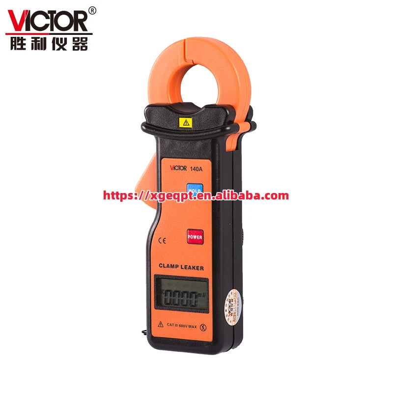 VICTOR 140A High Sensitivity Leakage Current Clamp Meters Resolution 0.0mA 0.00mA~300.0A Clamp Ammeters   ytdi