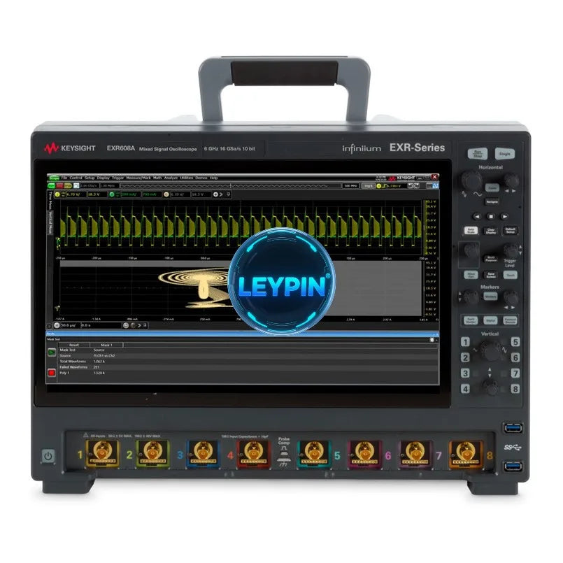 Keysight EXR608A Infiniium EXR Series Oscilloscope: 6 GHz, 8 Channels Maximum Memory Depth 1.6 Grid Points    lexso
