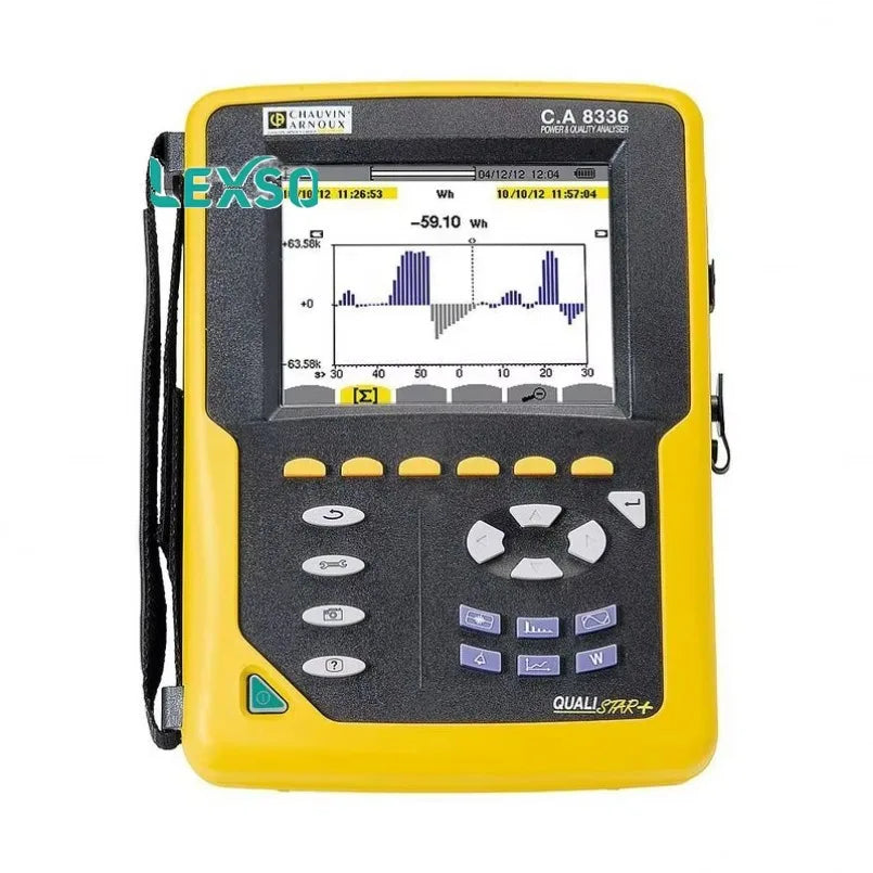 Qualistar Power Quality Analyzer Chauvin Arnoux C.a 8336 With 5 Voltage 4 Current Inputs, 1000v Iii, 600v Iv   lexso