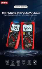 UNI-T UT18B Pro True RMS Digital Multimeter AC DC Voltmeter Ammeter 1000V 10A Capacitance 6mF Frequency 1MHz Auto Range Tester    ytdi