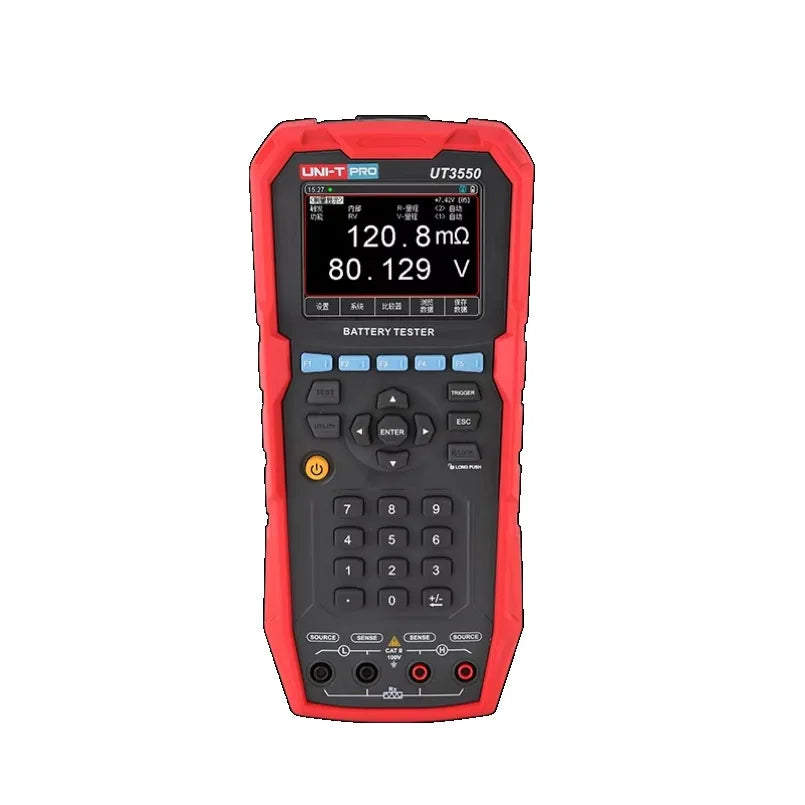UNI-T UT3550 Battery Internal Resistance Tester 12V 24V DC Charger Analyzer UT673A Capacity Load Tester Cranking System Test lexso
