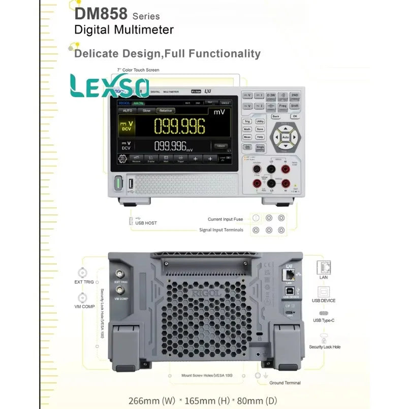 Rigol DM858/DM858E Digital Multimeter with 5.5 Decimal Places for Laboratory Use OEM Customization Supported  lexso