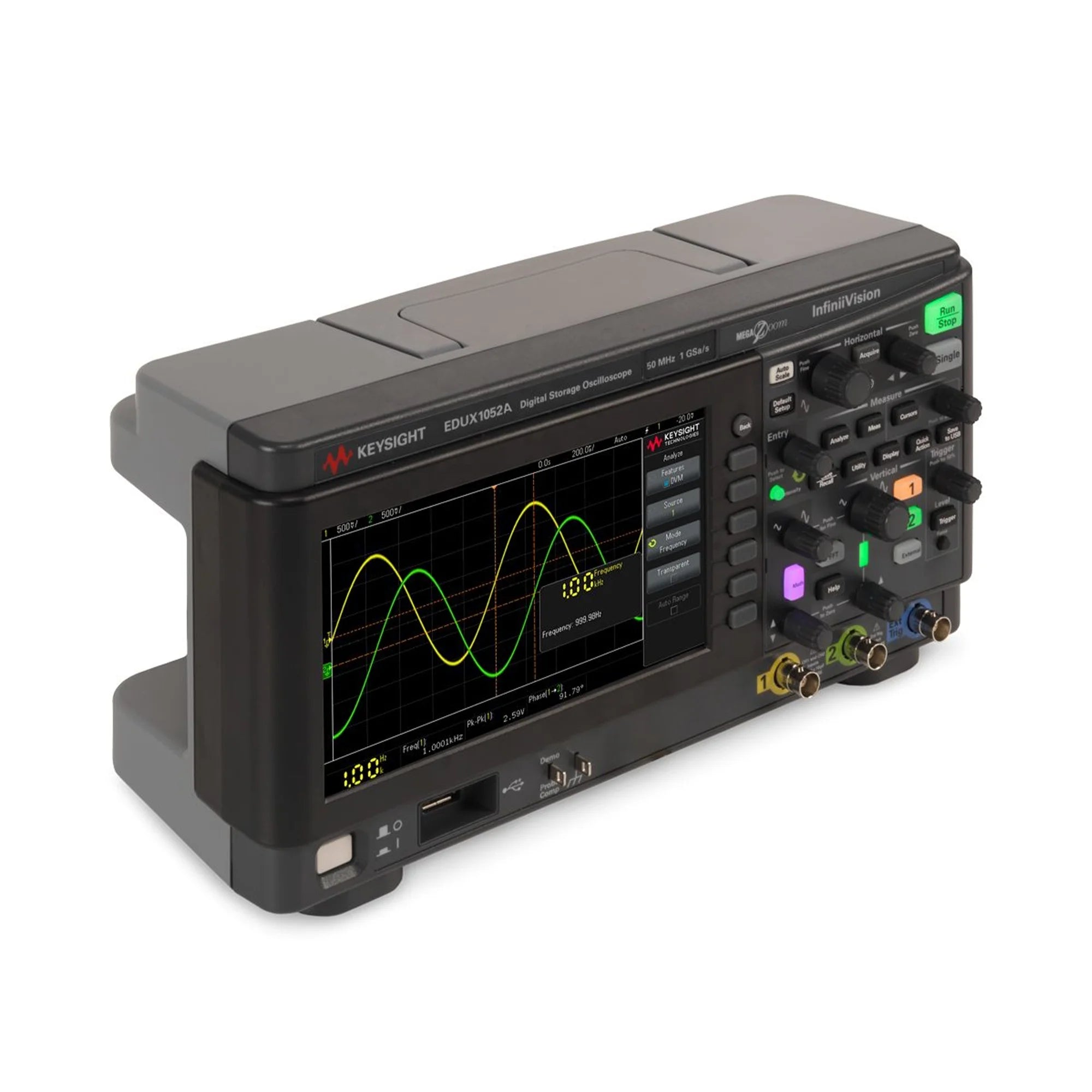 Keysight EDUX1052A Oscilloscope: 50 MHz, 2 Analog Channels