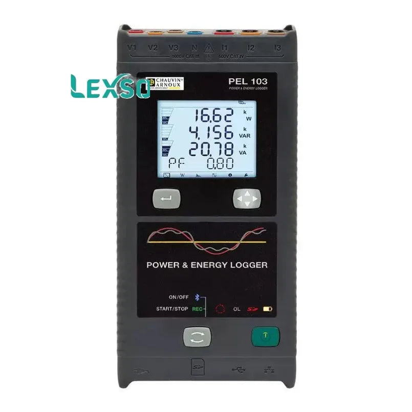 Chauvin Arnoux PEL112 Power & Energy Logger Instrument for Accurate Power Measurements No Clamps Required   lexso