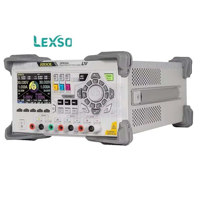 Rigol DP832A 195W Programmable DC Power Supply 3 Channel (30V/3A 5V/3A) Bench Lab Variable 8-Bit Resolution  lexso