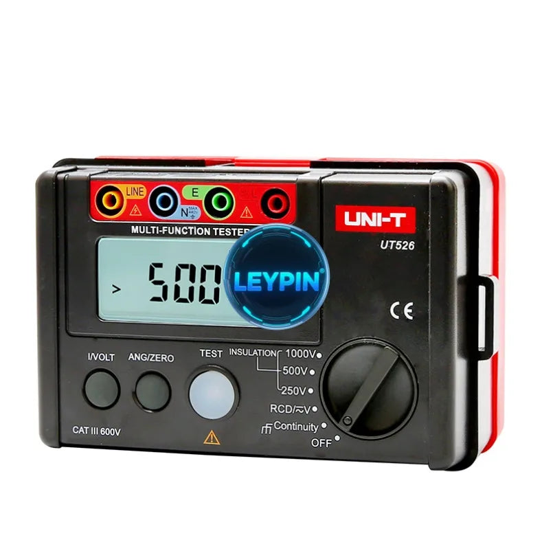 UNI-T UT526 Multi-function Electrical Tester Phase Conversion Insulation Ground Resistance Test Resistance Meters     lexso