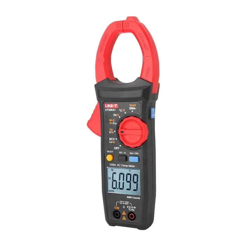 UNI-T Uni-Trend Multimeter clamp Meter UT206A+ Clamp Current Meter Ammeter 1000V Voltmeter Voltage Frequency lexso