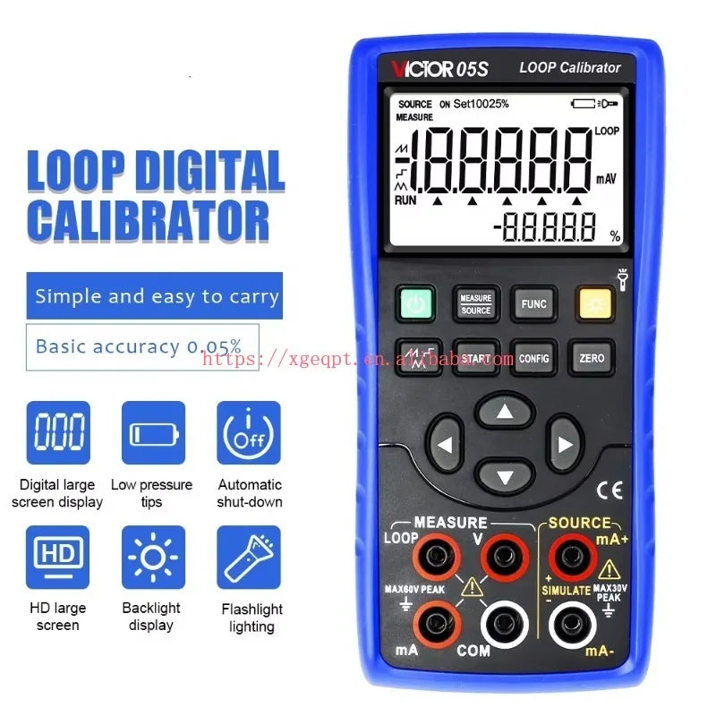 VICTOR 05S Multifunction Loop Process Calibrator DC Voltage and Current Output/Measurement Loop Multimeter Calibrator   ytdi