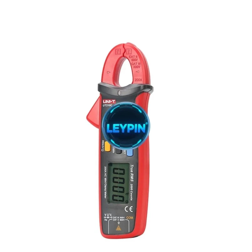 UNI-T UT210C Mini Handheld Clamp Meter True RMS Auto Range Temperature Test Multimeter AC Current Clamp     lexso