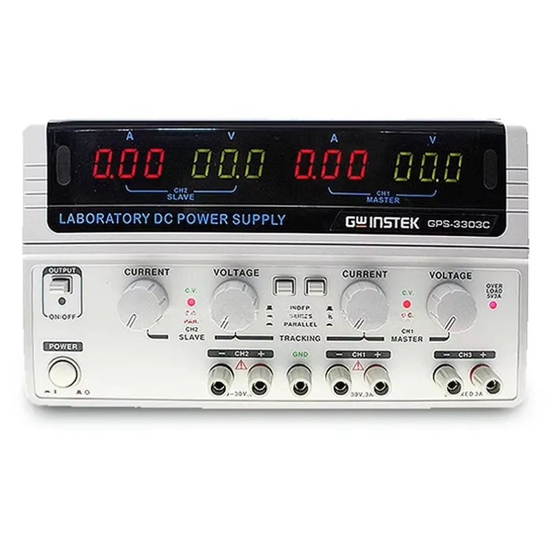 GW Instek GPS-3303C Triple Output Linear DC Power Supply 195W 0-30V/3A X2 5V/3A Fixed Output    lexso