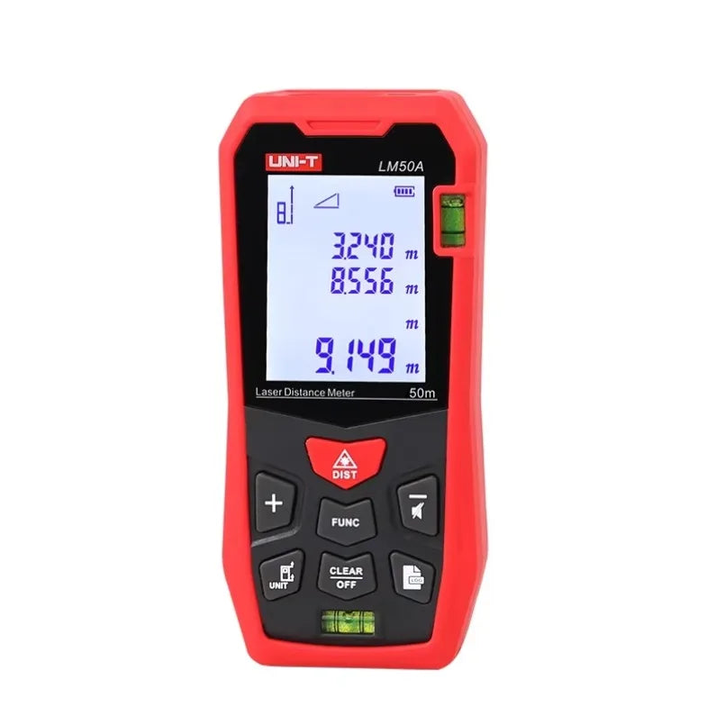 UNI-T LM50A Laser Rangefinder Digital Laser Distance Meter Battery-powered Laser Range Finder Tape Distance Measurer lexso
