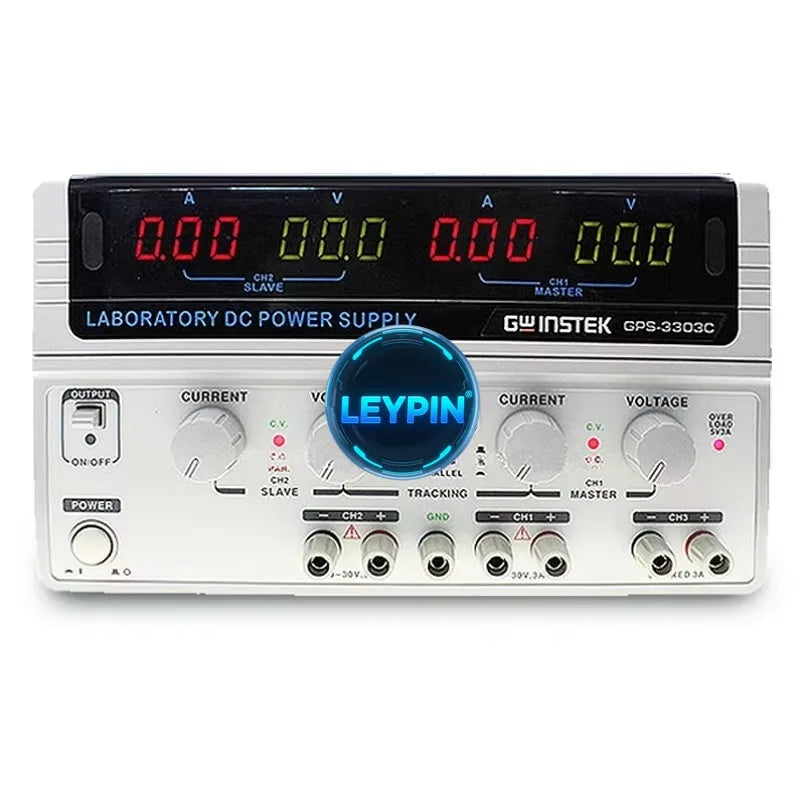 GW Instek GPS-3303C Triple Output Linear DC Power Supply 195W 0-30V/3A X2 5V/3A Fixed Output for Measurement     lexso