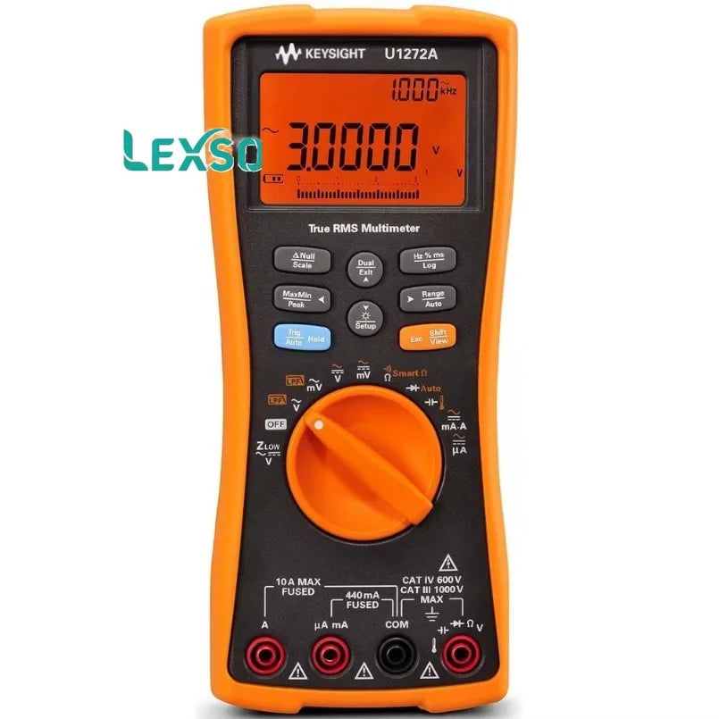 Keysight Technologies U1272A Handheld Digital Multimeter, True RMS, 10A Ac Max, 10A Dc Max, 1000V Ac Max lexso