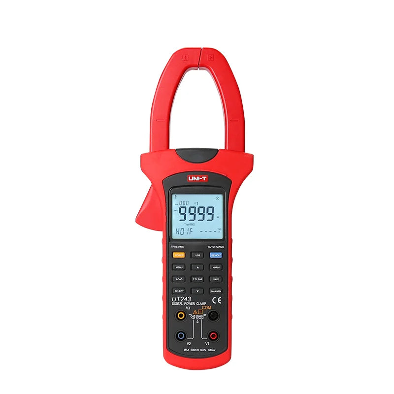 UT243 Multifunction Digital Test Ammeter Power Measurement Harmonic Measurement Single Clamp Meter Clamp Tester Voltmeter lexso
