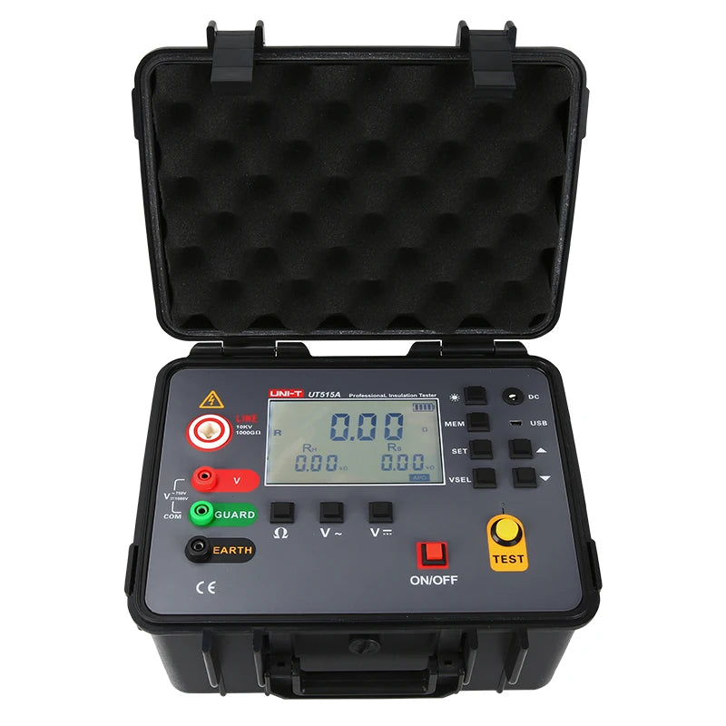 UNI-T UT515A Insulation Resistance Tester 10kV UT515B High Voltage Digital Insulation Resistance Meter with Data Storage LS    ytdi