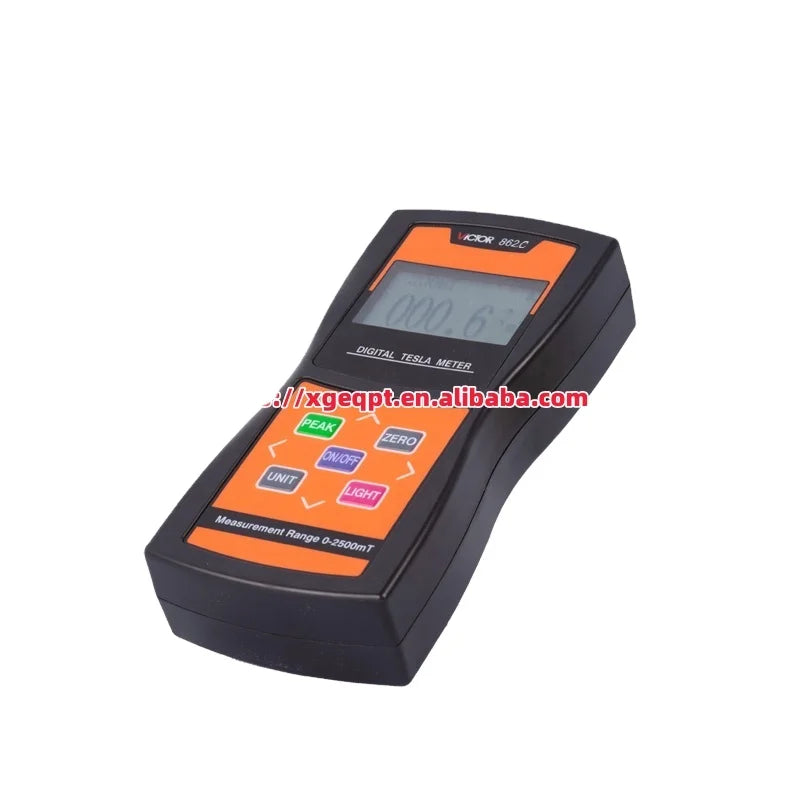 VICTOR 862C Wholesale Handheld AC/DC Gauss Tesla Meter Fluxmeter Surface Magnetic Field Tester Digital Gauss Meter Magnetometer   ytdi