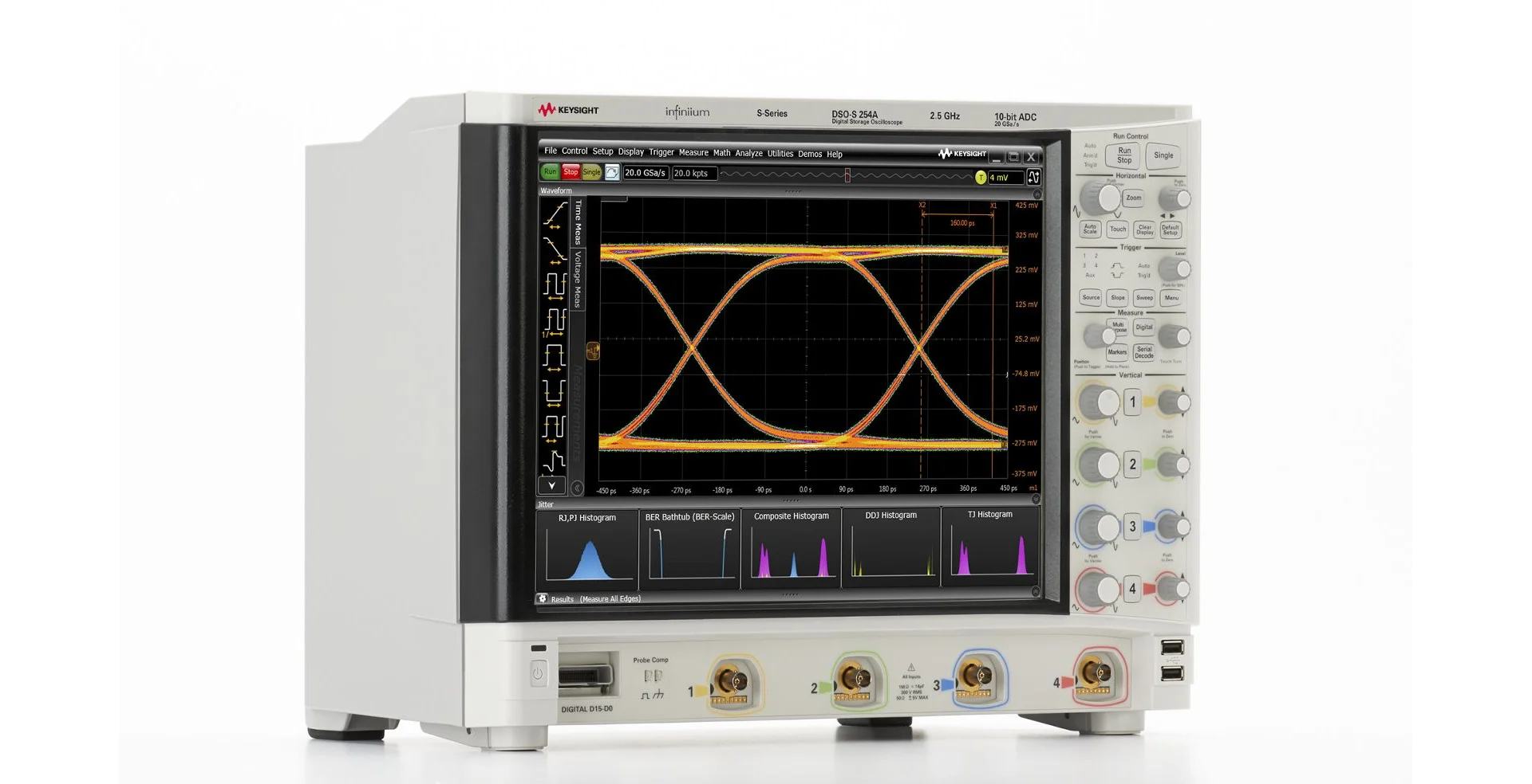 TTLTES Keysight High-Definition Oscilloscopes DSOS254A/DSOS404A/DSOS604A 4 Analog Channels with 2.5/4/6GHz