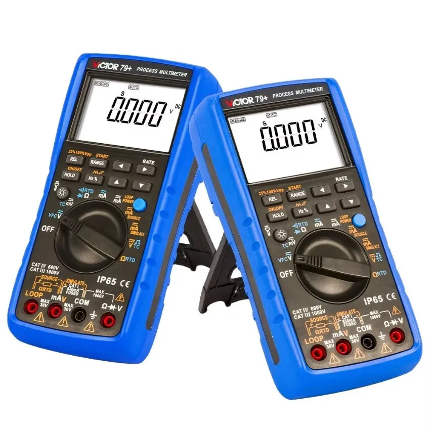 VICTOR VC 79+ Process Multimeter Resistance 400ohm Thermocouple Frequency 100hz Loop 24V Digital Multimeter Process Calibrator   ytdi