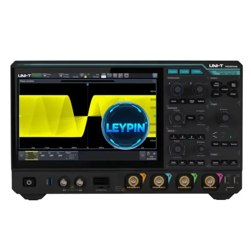 UNI-T MSO3034HD  350MHz, 4+16 Channel, 2.5 GSa/s, 12bit Mixed Signal Oscilloscope with 10.1 Inch Touch Screen Display      lexso