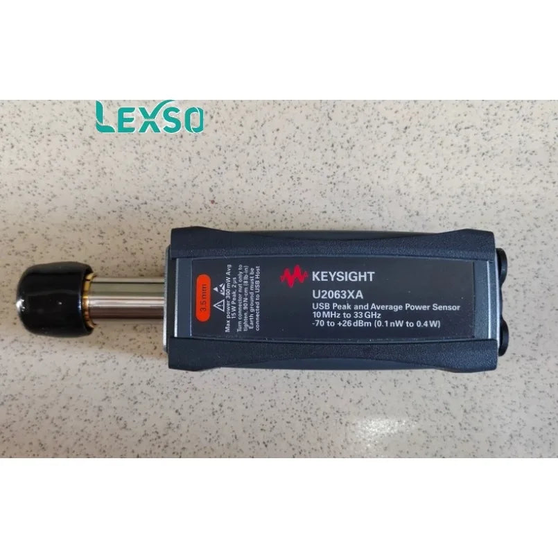 Keysight U2063XA 3.5mm/10MHz to 33GHz/-70 to +26 DBm/50000 Readings/1M USB Wide Dynamic Range Average Peak Power Sensor lexso
