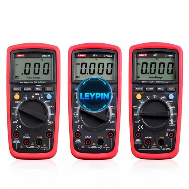 UNI-T UT139B Digital Multimeter Auto Range True RMS Meter LPF Filter LoZ AC DC V a TemperatureTest     lexso