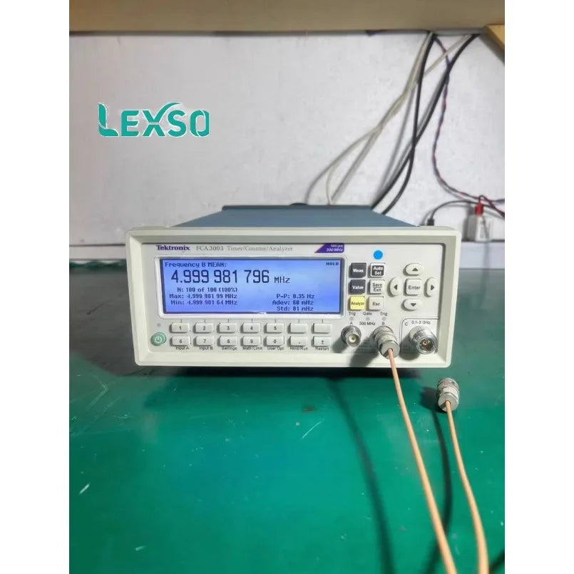 Tektronix FCA3000 Tektronix 300 MHz, 2-Ch, 100 Ps, Standard Timebase Frequency Counter/Analyzer lexso    ytdi