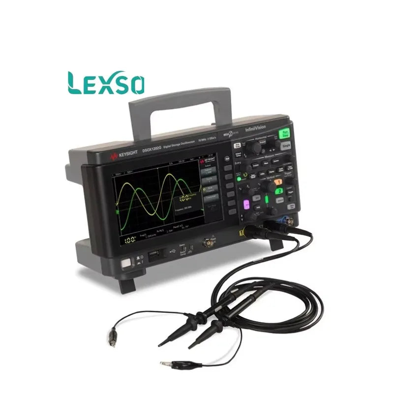 Keysight DSOX1202G 2-Channel Digital Oscilloscope with Built-In Waveform Generator 8-Bit Resolution 2 GSa/s Sample Rate lexso