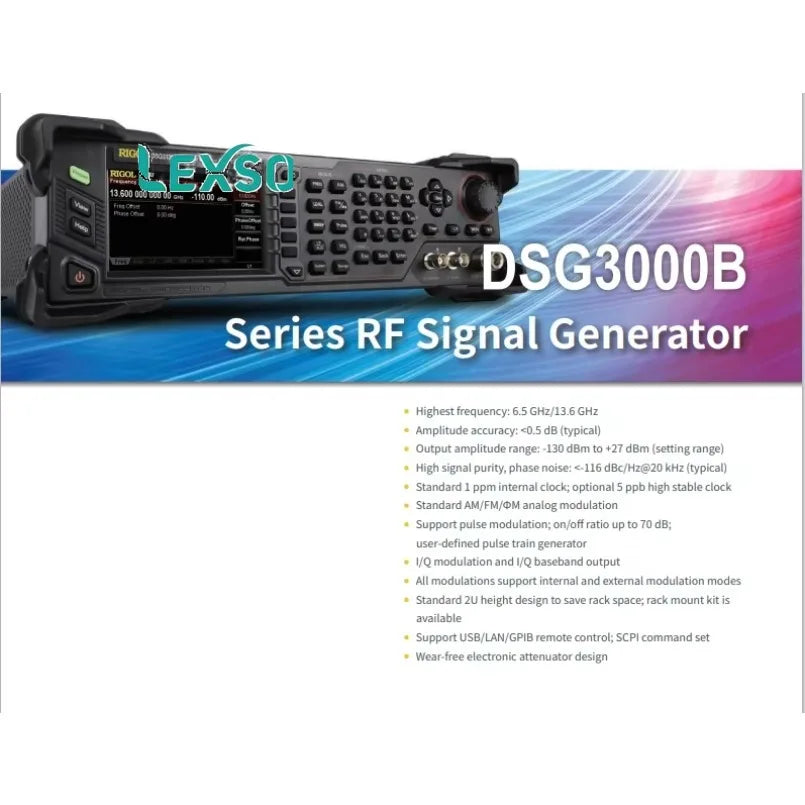 Rigol DSG3065B/3136B-IQ Rf Signal Source 6.5/13.6g Signal Generator  lexso
