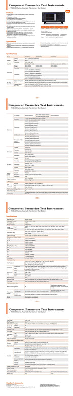 Tonghui TH2840AX TH2840BX TH2840NX Optional LCR Function Automatic Transformer Test System  ytdi