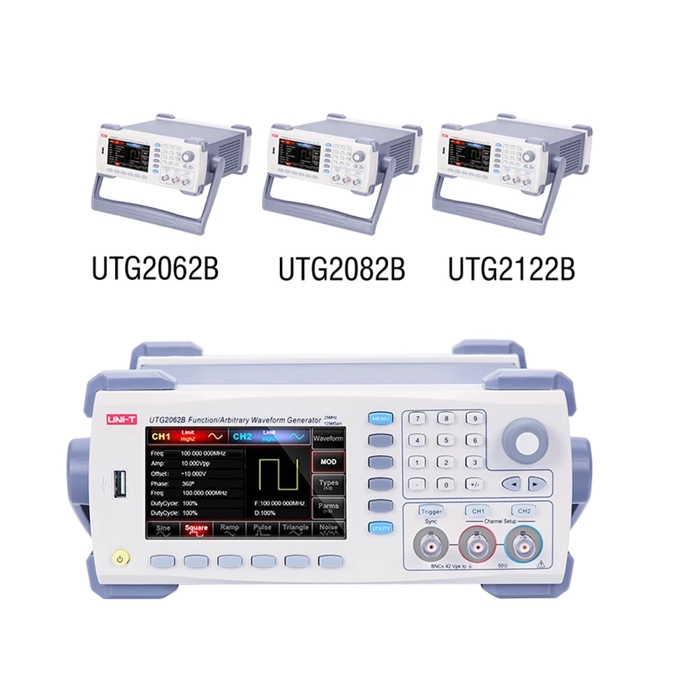 UNI-T UTG2122B 120MHz Dual Channel Function Generator 1.28GSa/s 6Bits Arbitrary Waveform Generator lexso