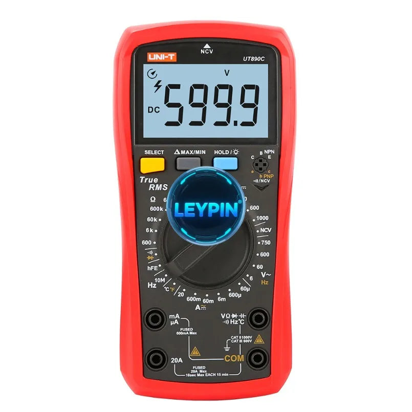 UNI-T UT890C 20A 750V Electric Multimeter True RMS Digital Multimeter with Temperature Capacitance Frequency     lexso