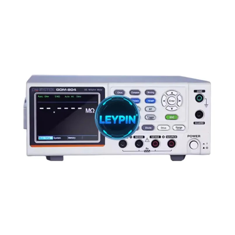 GW Instek GOM-804 High Precision DC Milli Ohm Meter 5.5 Digit Low Resistance Tester with 4-Wire Measurement      lexso