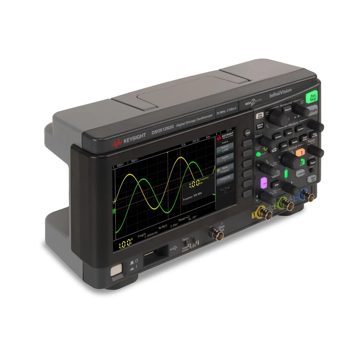 osciloscopio Keysight Technologies DSOX1202G/DSOX1202A-200 InfiniiVision 1000 X Series 200MHz Bench Oscilloscope with 2 Analogue Channels   ytdi