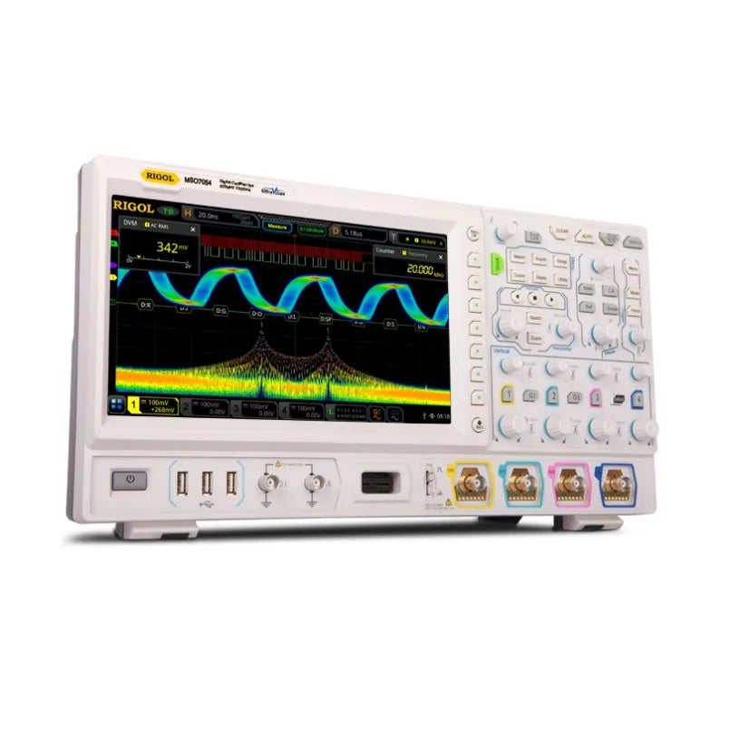RIGOL MSO7014 Oscilloscope 4CH 100MHz Digital 10GSa/s Sample Rate with 16 DIGITAL CHANNELS 2CH BUILT-IN SIGNAL SOURCElexso