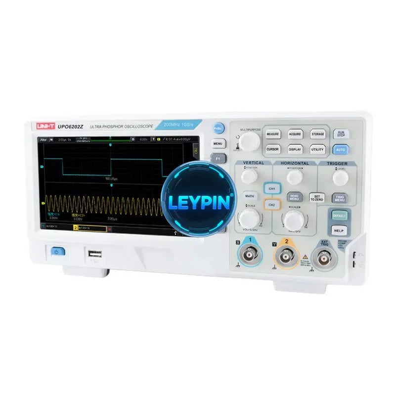 UNI-T UPO6202Z Digital Fluorescence Oscilloscope High Precision 2 Channels Storage Oscilloscope 200MHz    lexso