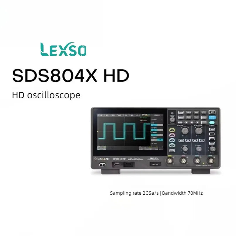 Siglent High-resolution Oscilloscope SDS802/804X HD/70MHz  lexso