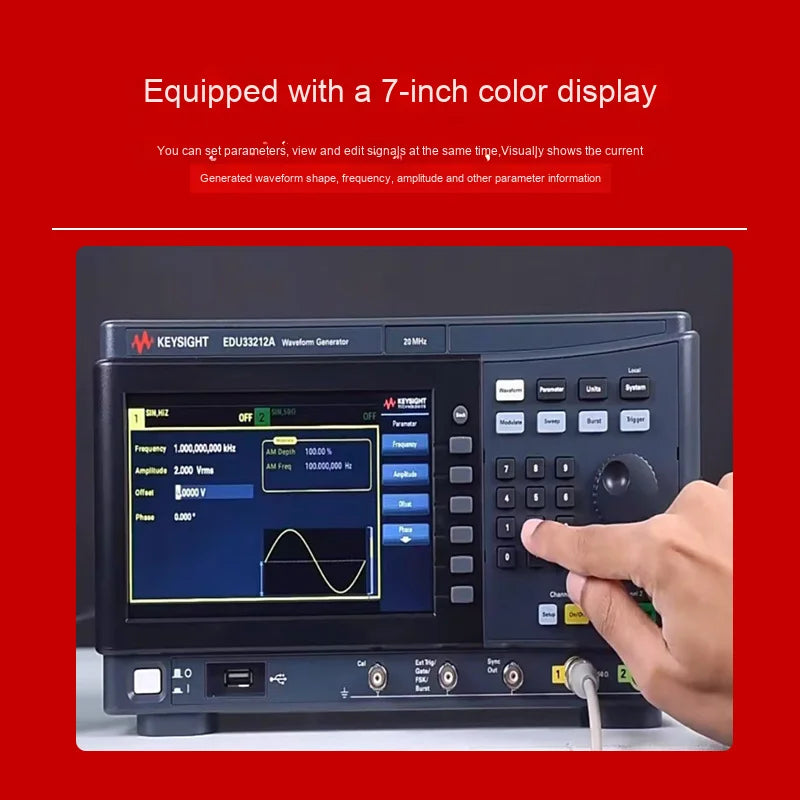 Keysight EDU33210 Series SBE Waveform Function Generator Customizable OEM Support-Models EDU33211A and EDU33212A 3-Year Warranty    ytdi