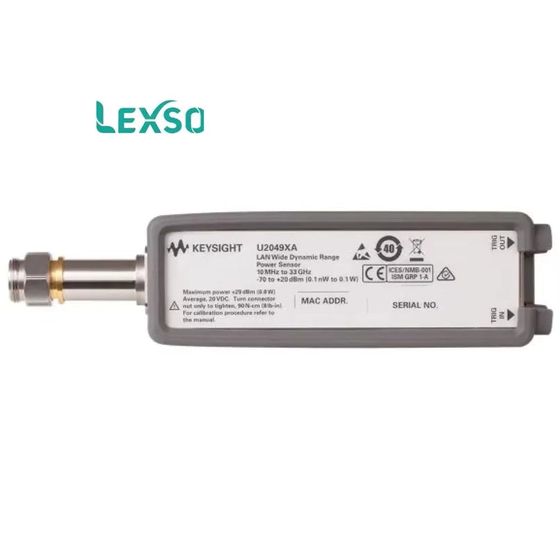 Keysight U2049XA 10MHz to 33GHz/-70 to +20 DBm/5 MHz Bandwidth LAN Peak and Average Power Sensor lexso